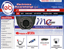 Tablet Screenshot of electronicabucaramanga.com